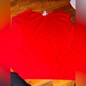 Victoria's Secret Bold Red Knit Top